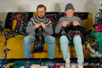 Burnley's Ian McKellen knits festive jumpers with Abba