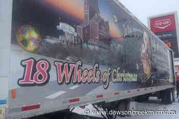 18 Wheels of Christmas rolling through Mile Zero - Dawson Creek Mirror