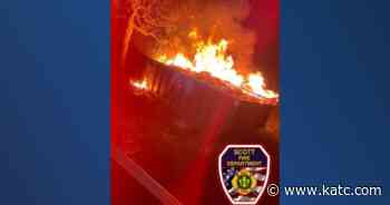 Smoldering debris causes dumpster fire in Scott - KATC Lafayette News