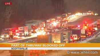 Portion of Thruway back open after multi-vehicle crash