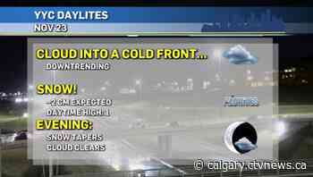 Calgary weather for Tuesday, Nov. 23 | CTV News - CTV News Calgary