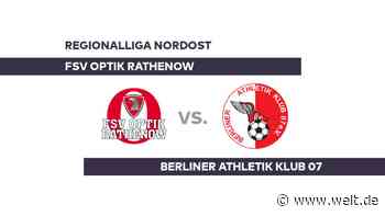 FSV Optik Rathenow - Berliner Athletik Klub 07: FSV Optik Rathenow: Punkte müssen her - Regionalliga Nordost - DIE WELT