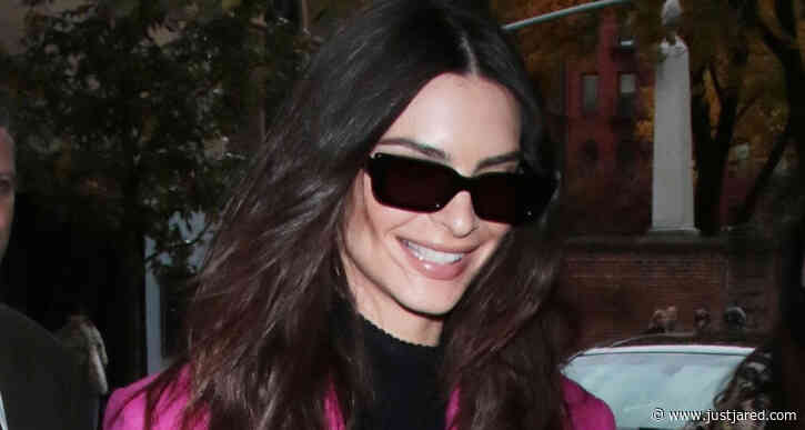 Emily Ratajkowski Sports Bright Pink Blazer for Book Signing in NYC