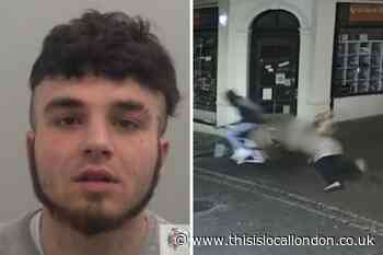 Woman dragged to floor by bicycle riding Gravesend robber