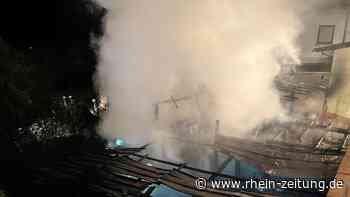 Brand mehrerer Geräteschuppen - Kreis Cochem-Zell - Rhein-Zeitung