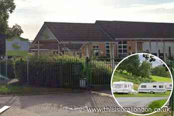 Council say they’re working to remove caravans near Harlow School