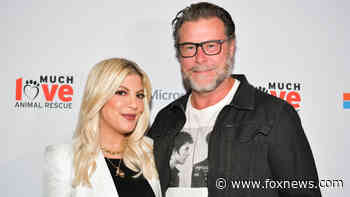 Tori Spelling's husband Dean McDermott absent from family Christmas card photo