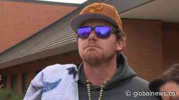 Man appears at court in Edson to see person accused of killing his wife and toddler - Globalnews.ca