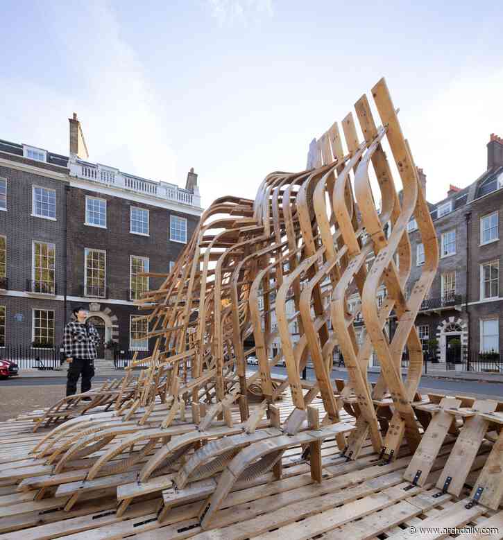 The Architectural Association's EmTech and Hassel Design Pavilion Using Reclaimed Timber