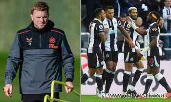 Newcastle boss Eddie Howe will discover on Friday if he can lead the side out at Arsenal