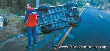 Dos heridos en volcadura en carretera Cuernavaca-Cuautla - Diario de Morelos