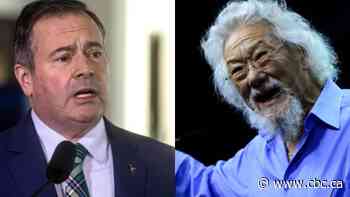 Alberta premier says environmentalist David Suzuki incited violence with pipeline comment