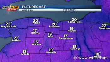 Yellow Alert Friday: Some lake snow, wind &amp; cold for Black Friday