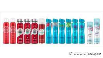 Several Old Spice and Secret spray antiperspirants recalled