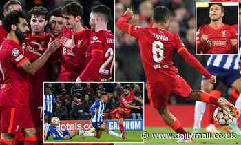 Liverpool 2-0 Porto: Thiago screamer and Mo Salah strike see off visitors at Anfield