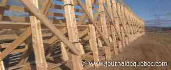 Des brise-vents réduisent la neige sur les routes de la Côte-Nord