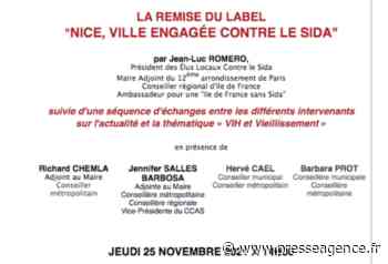 NICE : Remise du label "Ville engagée contre le sida" par Jean-Luc ROMERO-MICHEL - La lettre économique et politique de PACA - Presse Agence