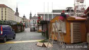 Video: Abbau statt Öffnung: Striezelmarkt in Dresden fällt erneut aus - STERN.de