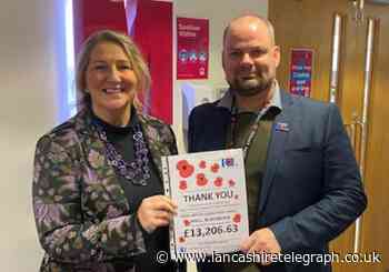 Nearly £15,000 raised for British Legion in The Mall, Blackburn