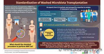 Chinese Medical Journal Publishes First Consensus on Washed Microbiota Transplantation - PRNewswire