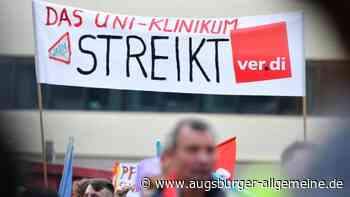 Beschäftigte im öffentlichen Dienst streiken an der Uniklinik Augsburg