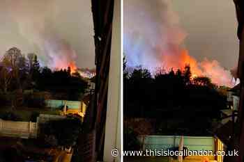 Deroy Close Carshalton fire: Workshop destroyed by blaze