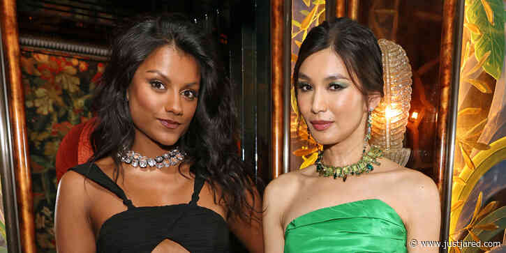 Gemma Chan & Simone Ashley Get Festive at Annabel's Unveiling Of Their Holiday Gingerbread House
