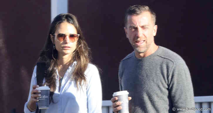 Jordana Brewster & Fiance Mason Morfit Kick Off Their Morning with Coffee Run