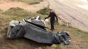 This is what a boat provided by smugglers to migrants looks like