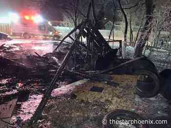 Fire levels garage on the 1900 block of 22nd Street West