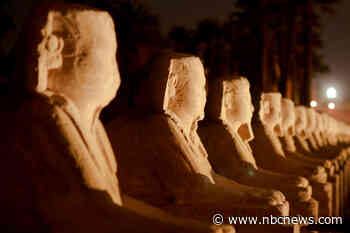 Covered in sand for centuries, Egypt reopens sphinx avenue with huge celebration