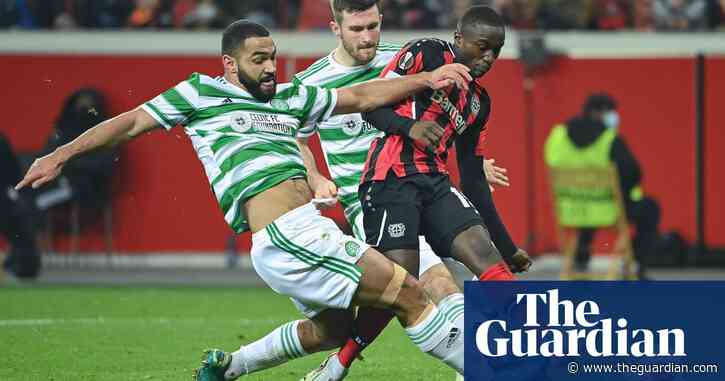 Celtic out of Europa League with two late goals from Bayer Leverkusen