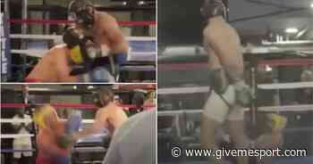 Conor McGregor sparring footage with Paulie Malignaggi ahead of Floyd Mayweather fight - GiveMeSport