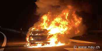 Steinen SZ: Fahrzeugbrand auf der Autobahn A4 - Nau.ch