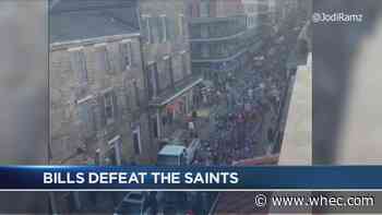 Bills fans parade the New Orleans streets