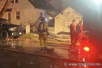 East Trail fire destroys garage - Trail Times