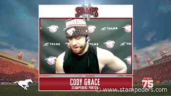 WSF Post-practice: Cody Grace - stampeders.com