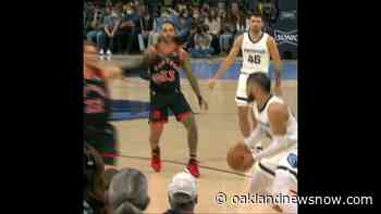 Yuta Watanabe With The MASSIVE BLOCK On Dillon Brooks 🔥 #Shorts - Oakland News Now