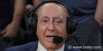 Legendary announcer Dick Vitale breaks down in tears on first broadcast since cancer diagnosis