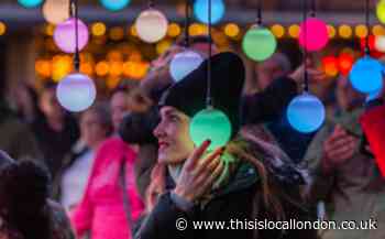 Christmas event in Greenwich Peninsula