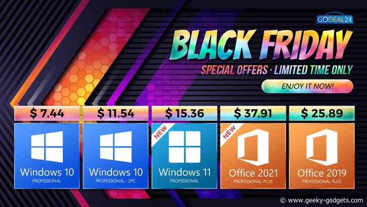 Black Friday Best Buy Deal – Windows 10 low to $7, Office 2019 only $25, Last Week!