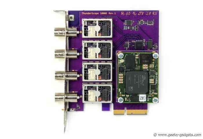 ThunderScope open source oscilloscope with 1 GB/s Thunderbolt connectivity