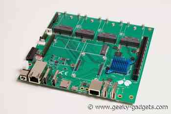 Raspberry Pi equipped with 11 PCI express slots