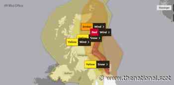 What does a Met Office red weather warning mean? - The National