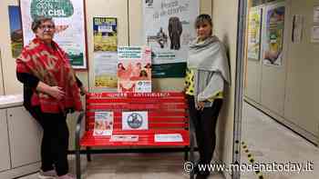 Donne, una panchina rossa anche all'ingresso della sede Cisl di Modena - ModenaToday