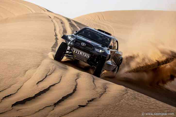 2022 Toyota Hilux Dakar rally car blasts forth with a new turbo V6 engine