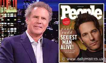Will Ferrell says Paul Rudd was only named People's Sexiest Man Alive after HE passed
