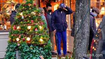 Biden attends tree lighting ceremony after day out in Nantucket