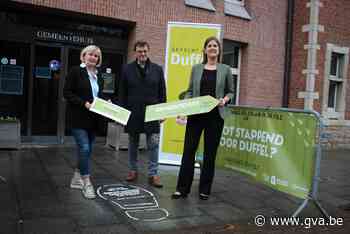 Wegwijzers en grondsjablonen moeten je doen stappen (Duffel) - Gazet van Antwerpen Mobile - Gazet van Antwerpen