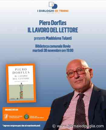 Piero Dorfles a Trani per raccontare il mestiere del lettore - Giornale di Puglia
